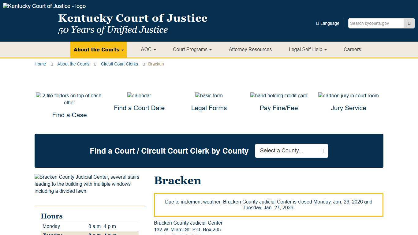 Bracken - Kentucky Court of Justice