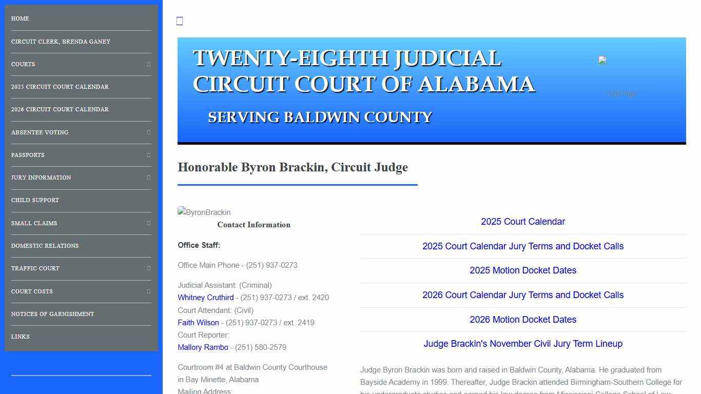 Baldwin County - Twenty-Eighth Circuit Court of Alabama